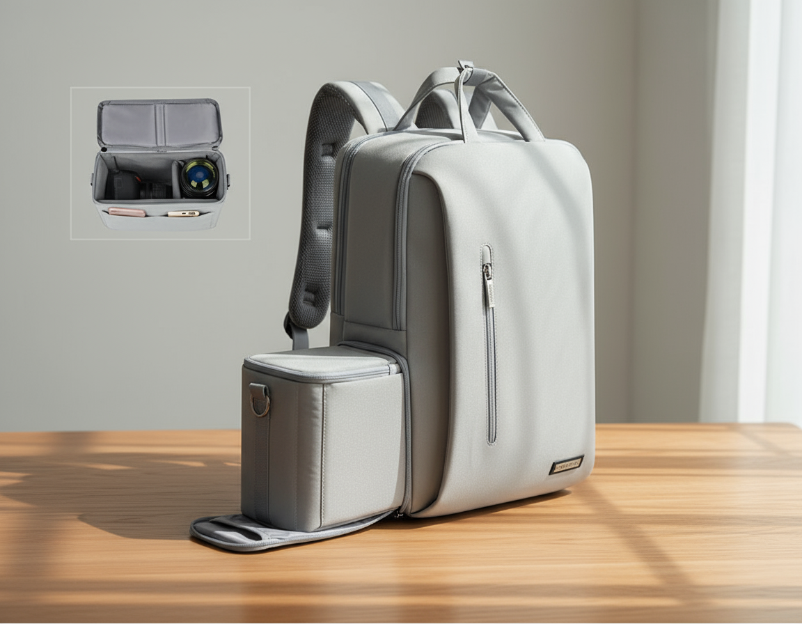 Waterproof 2-in-1 Camera Backpack & Shoulder Bag