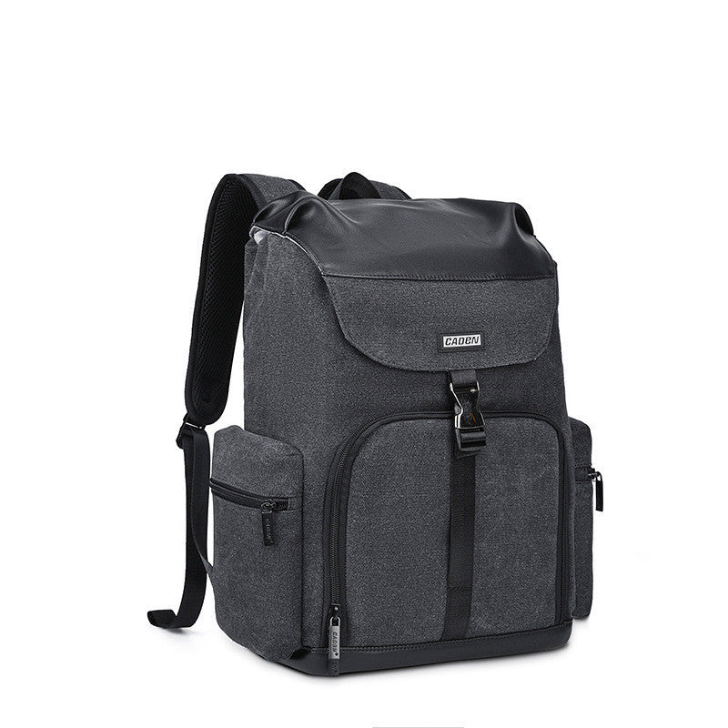 Waterproof canvas camera backpack with anti-theft buckle and drawstring – Camera Base