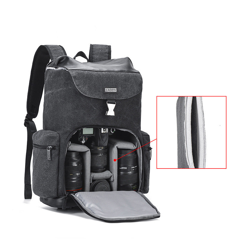 Urban Explorer Canvas Camera Backpack