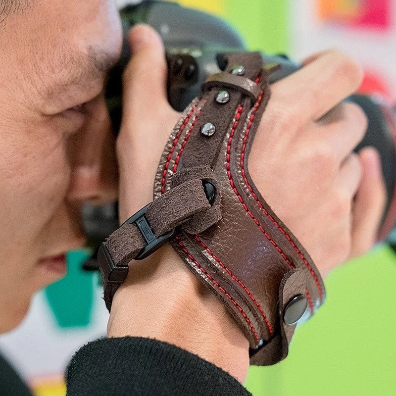 Waterproof microfiber leather camera wrist strap for DSLR and mirrorless cameras – Camera Base