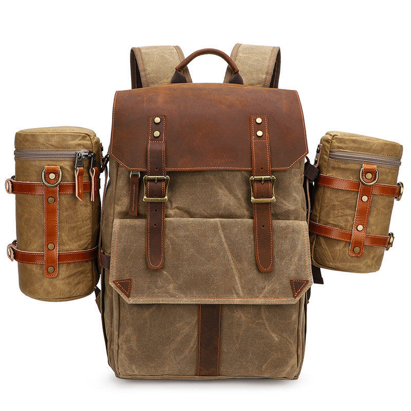 Canvas lens side pack for photographers – Camera Base