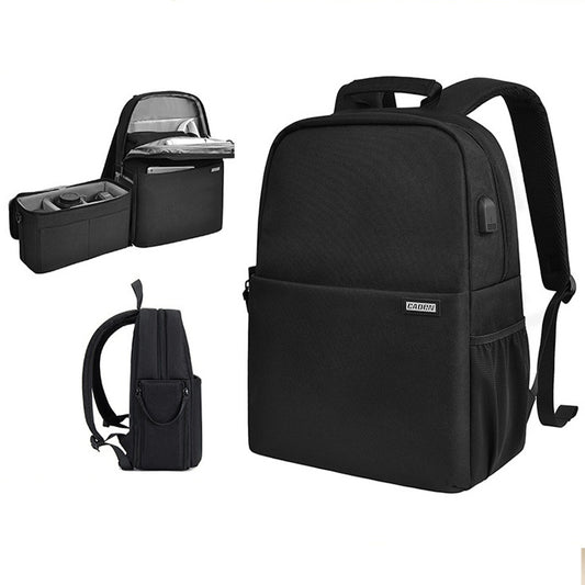 Waterproof nylon camera backpack with structured interior – Camera Base